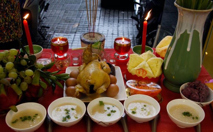 Hình ảnh mâm cúng trời
